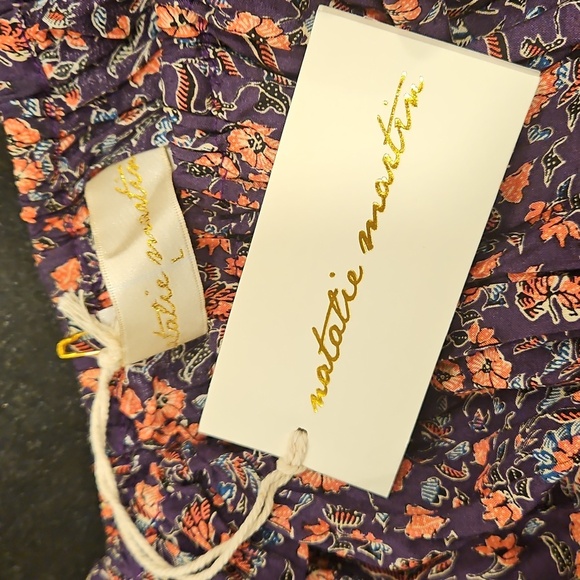 💕NATALIE MARTIN💕 Ella Top ~ Petite Fleur Print Aubergine In Pink Large NWT - Picture 8 of 11